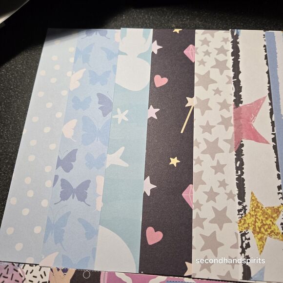 Pastel 6x6 Scrapbook Paper Pack – 24 Pieces Featuring Unicorns and Mermaids - Picture 7 of 7